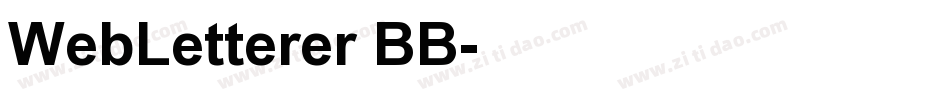 WebLetterer BB字体转换